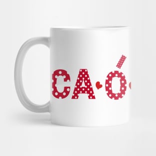 ¿Caótica yo?. ¿Y tú?. Rojo Mug